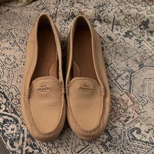 Coach Women's Beige Moccasins